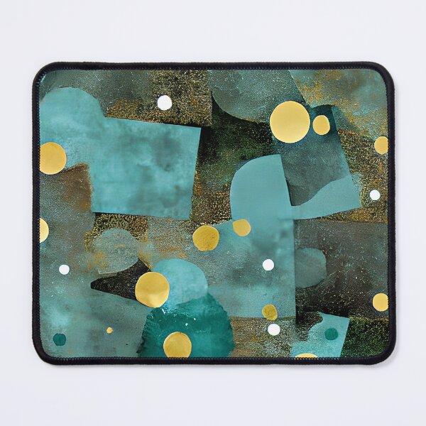 Item preview, Gold and blue abstract textures and shapes designed and sold by ibelieveimages.
