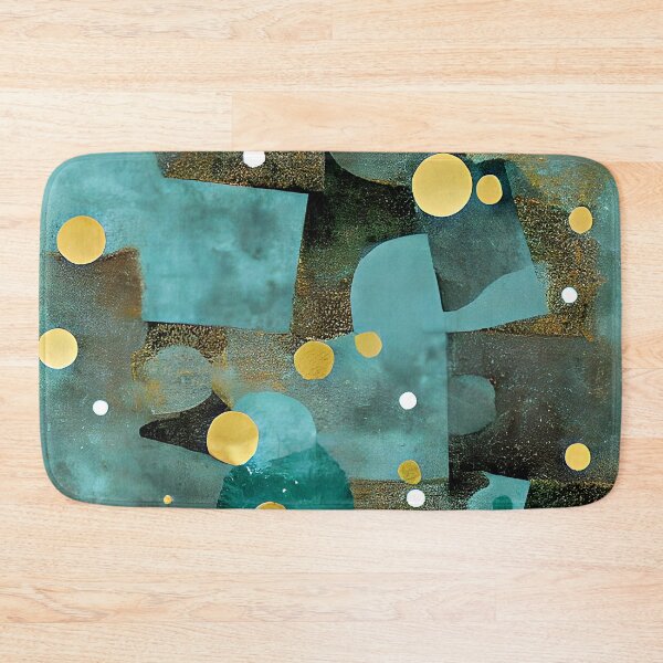 Item preview, Gold and blue abstract textures and shapes designed and sold by ibelieveimages.
