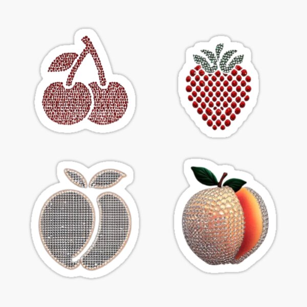 Artikel-Vorschau von Diamond Gems Fruits-Aufkleberpaket, designt und verkauft von FlowFlex.