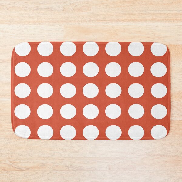 Item preview, WHITE and TENNIS COURT CLAY Symmetrical POLKA DOTS  designed and sold by RachelMacht.