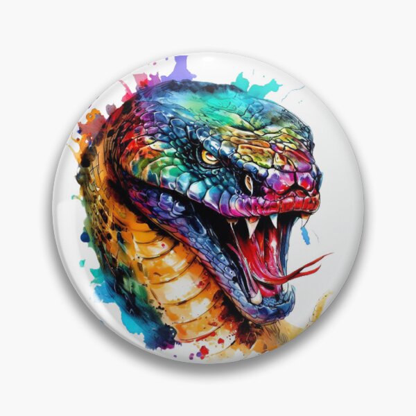 Item preview, "The Dazzling Splendor of the Serpent: A Hyperrealistic Ink Painting" designed and sold by CHRIST5000.