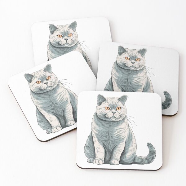 Item preview, British Shorthair Cat Design - Playful Activity designed and sold by DooodleGod.