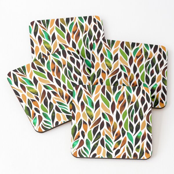 Item preview, Earth tones watercolor leaves designed and sold by ibelieveimages.