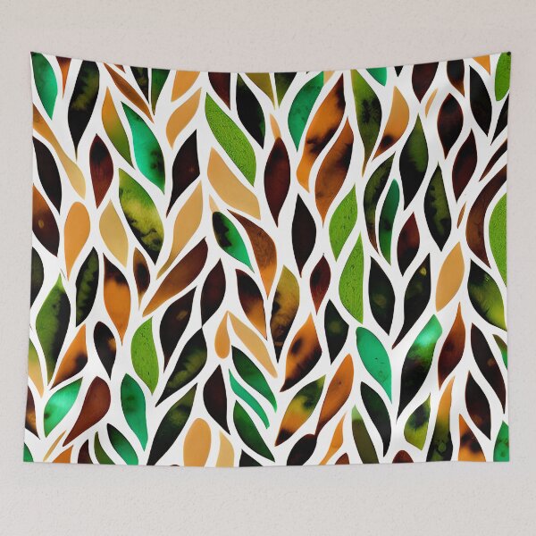 Item preview, Earth tones watercolor leaves designed and sold by ibelieveimages.