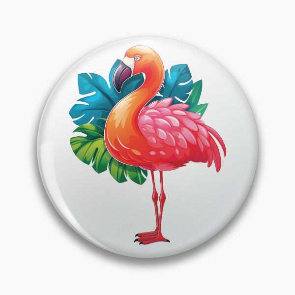 Item preview, Charming Kawaii Flamingo | Cute Pink Bird | Tropical Vibes designed and sold by PopPopGfx.
