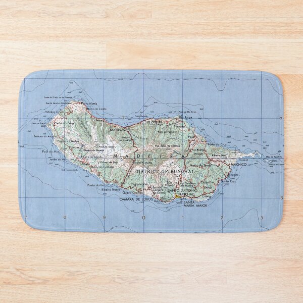 Item preview, Vintage Madeira Island Map (1904) designed and sold by BravuraMedia.