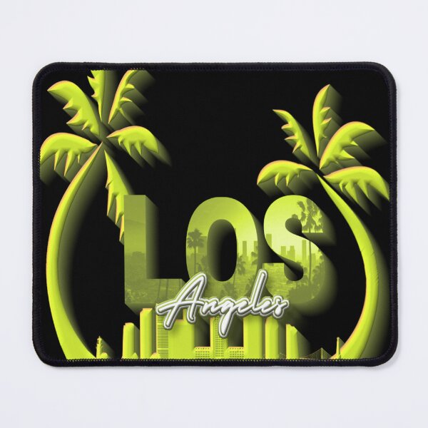 Item preview, Los Angeles Palm Trees Lime Green City designed and sold by Paula Helit.