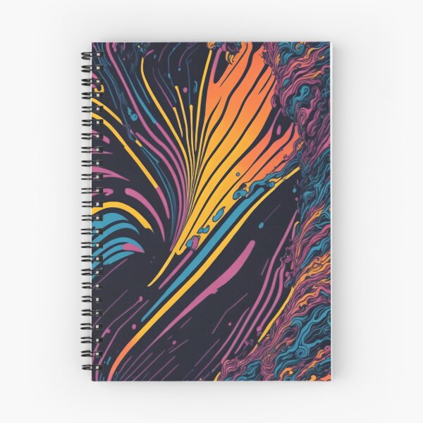 Item preview, Futuristic Chromatic Waves: Neon Batik Paint Splatter designed and sold by cocomikozza.