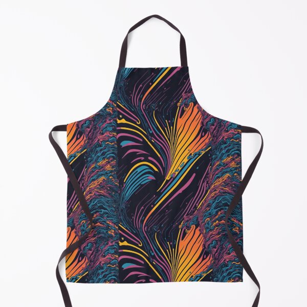 Item preview, Futuristic Chromatic Waves: Neon Batik Paint Splatter designed and sold by cocomikozza.
