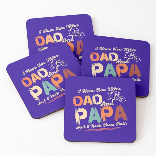 Item preview, I Have Two Titles Dad And Papa 	 Retro Decor Dad Papa 	 	 designed and sold by sgyywgci87.