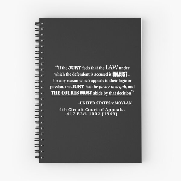 Item preview, Jury Nullificaton Case Law Quote White Lettering designed and sold by allhistory.