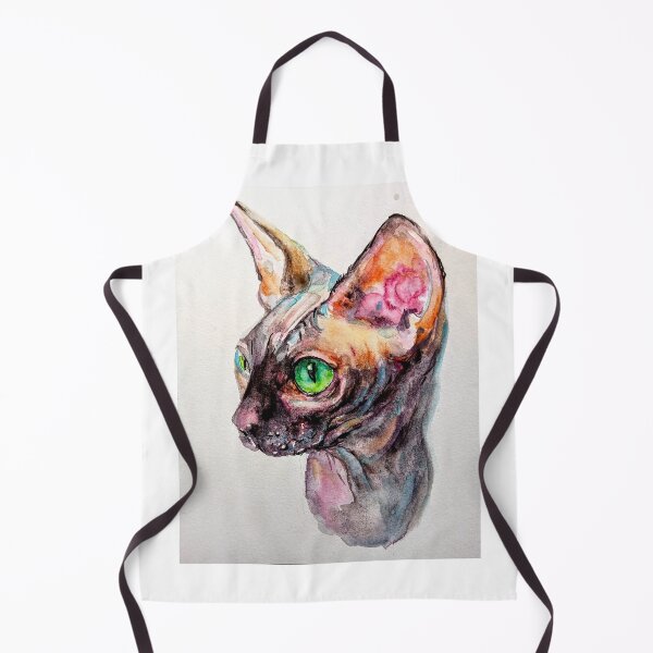 Item preview, Black Devon Rex Cat art designed and sold by DanielaVasileva.
