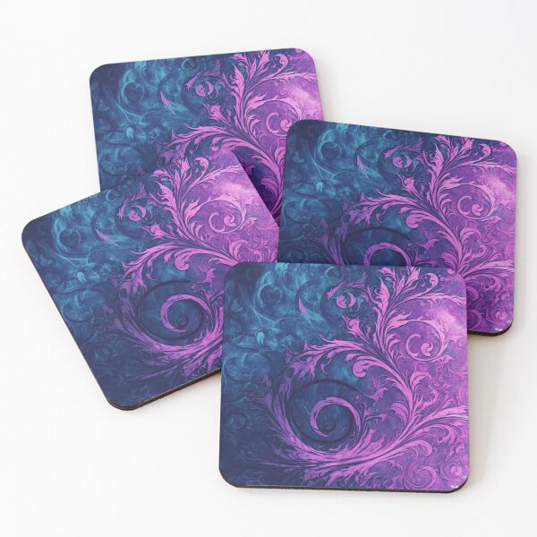 Item preview, Enchanted Elegance: Blue and Purple Swirls designed and sold by cece4410.