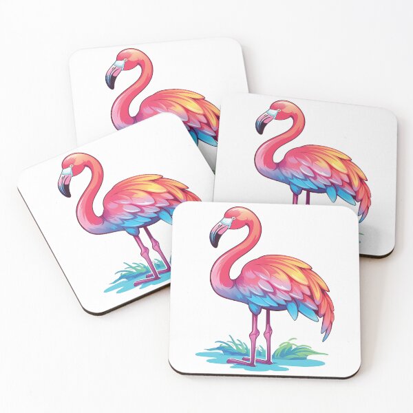 Item preview, Whimsical Kawaii Flamingo | Playful Pink Bird | Tropical Paradise designed and sold by PopPopGfx.