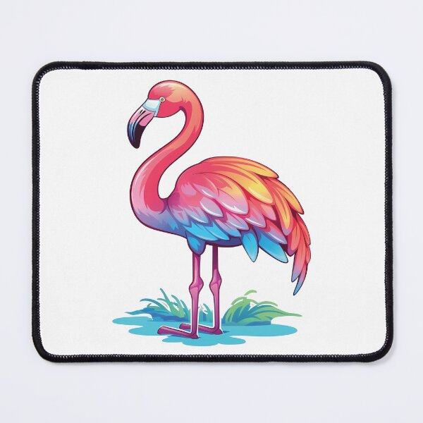 Item preview, Whimsical Kawaii Flamingo | Playful Pink Bird | Tropical Paradise designed and sold by PopPopGfx.