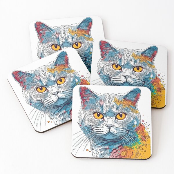 Item preview, British Shorthair Cat Artwear - Feline Portrait designed and sold by DooodleGod.