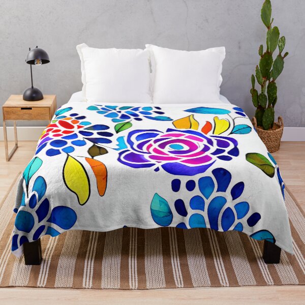 Item preview, Bright watercolor flowers designed and sold by ibelieveimages.
