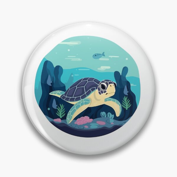Item preview, Colorful Cute Sea Turtle designed and sold by DesignRealmX.