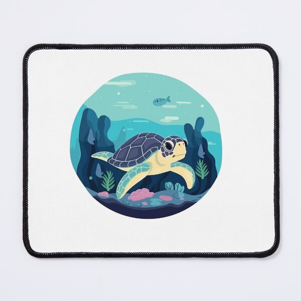 Item preview, Colorful Cute Sea Turtle designed and sold by DesignRealmX.