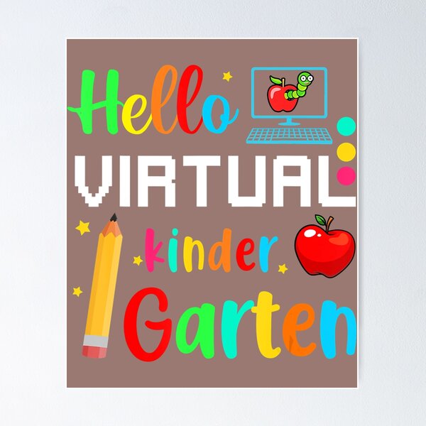 Item preview, Hello Virtual Kindergarten Back To School Online Teaching  	 designed and sold by itlglnbl24.