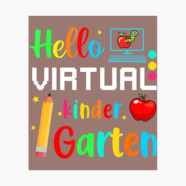 Item preview, Hello Virtual Kindergarten Back To School Online Teaching  	 designed and sold by itlglnbl24.