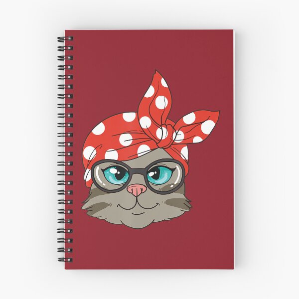Item preview, Cute Kitty with headscarf and glasses 		 designed and sold by insbrtyn14.