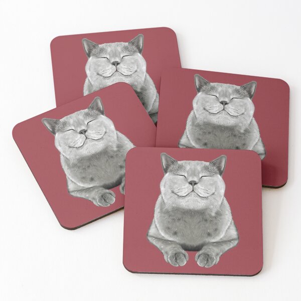 Item preview, Grey Cat Smile Eager Face 	 Cats Tee 	 		 designed and sold by ajtdxjxvfbj69.