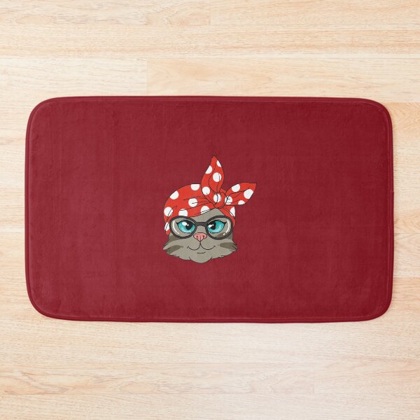 Item preview, Cute Kitty with headscarf and glasses 		 designed and sold by insbrtyn14.