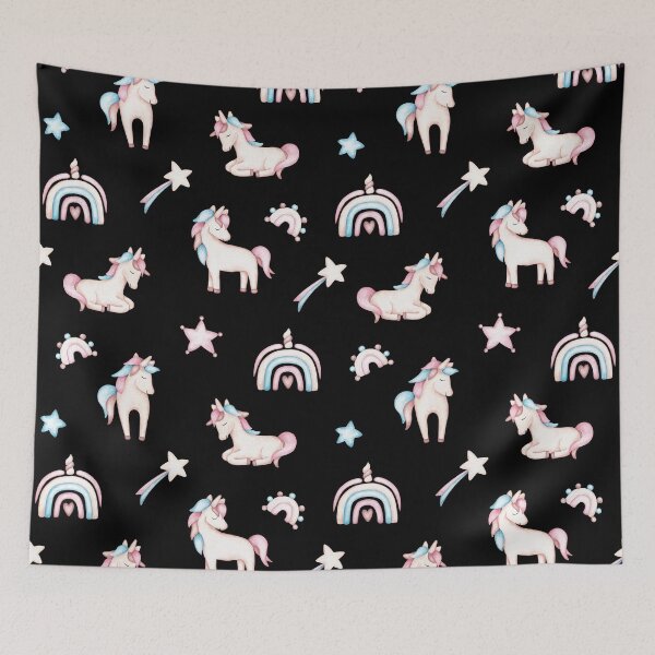 Item preview, Unicorn Magic - Adorable Kawaii Unicorn Pattern designed and sold by Adam Arts.