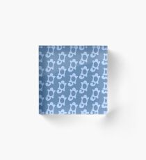 Squirtle Pattern Acrylic Block