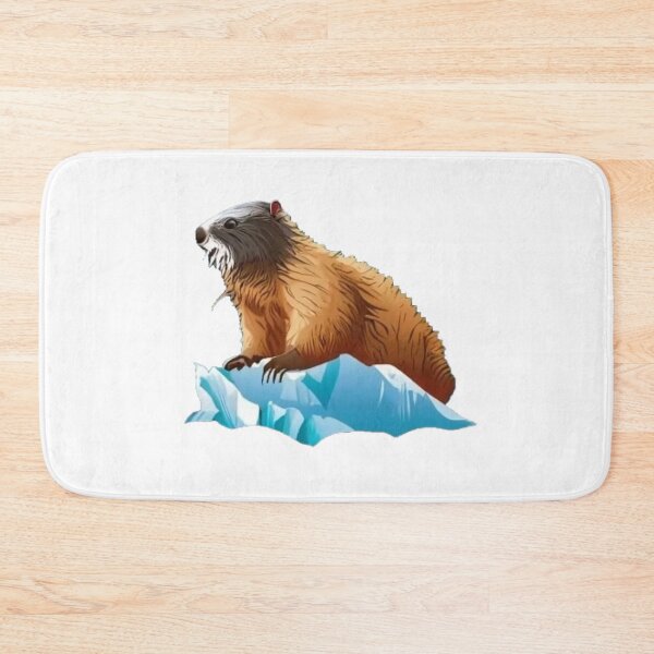 Item preview, Marmota rústica subida en un iceberg designed and sold by GroundhogMs.