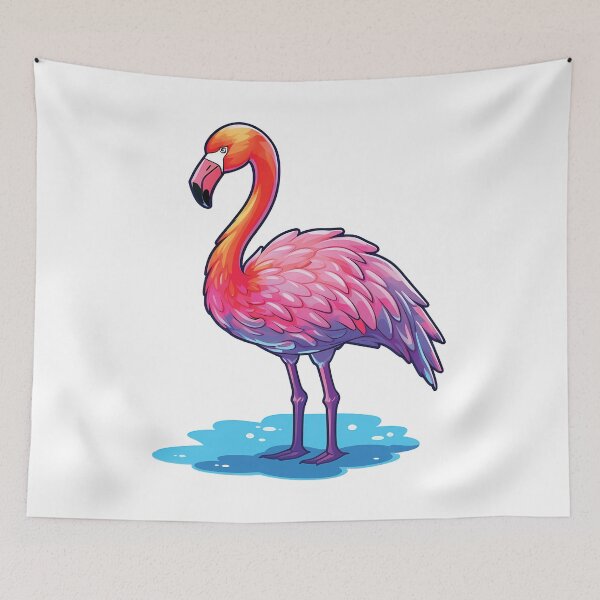 Item preview, Delightful Kawaii Flamingo | Adorable Pink Bird | Fun in the Sun designed and sold by PopPopGfx.