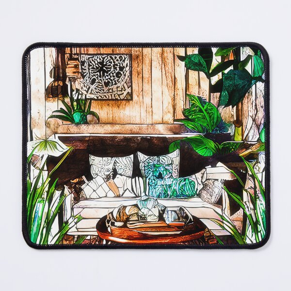 Item preview, Boho design living room image designed and sold by ibelieveimages.