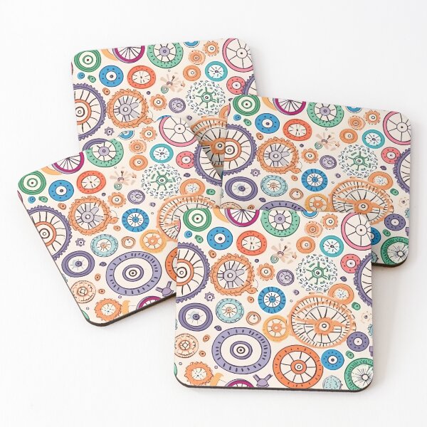 Item preview, gears wheel colors doodle designed and sold by pinguinii.