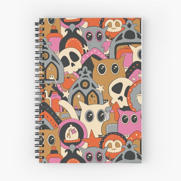 Item preview, Midnight Whiskers In Gold, Orange, Cream, Pink, And Black designed and sold by JBeasleyDesigns.