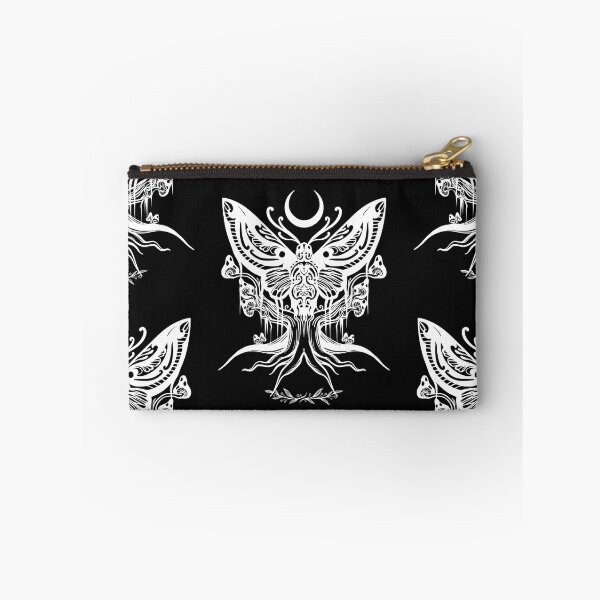 Item preview, Decorative Moth Motif White Line Art Design designed and sold by EarthArtDesigns.
