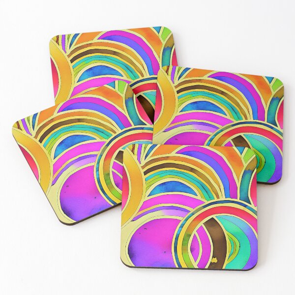 Artikelvorschau, Watercolor abstract circles entworfen und verkauft von ibelieveimages.