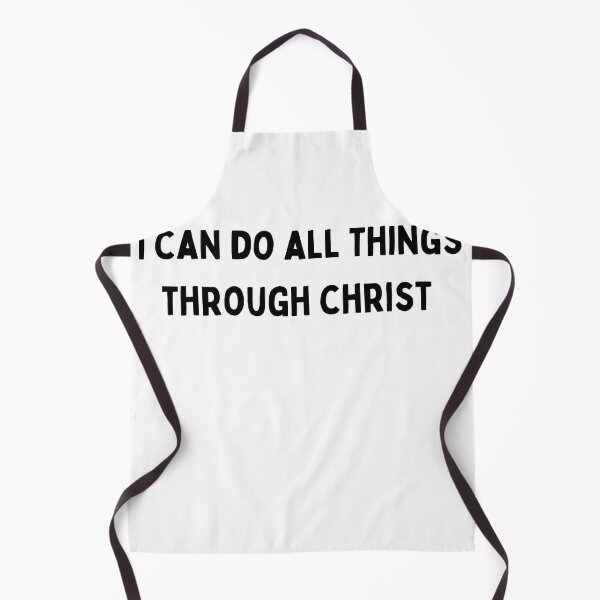 Item preview, I can do all things through Christ Funny sarcastic Quote black and white font-meme designed and sold by Mindlimes.