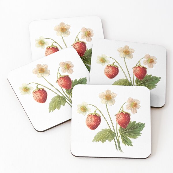 Item preview, Wild strawberries Summer Vibe Watercolor designed and sold by Mobius Spot Collective.