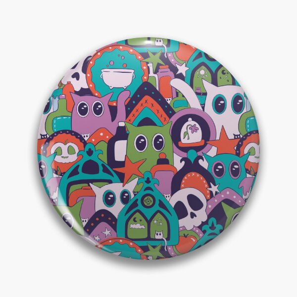 Item preview, Magic Cats In Purple, Teal, Green, and Orange designed and sold by JBeasleyDesigns.
