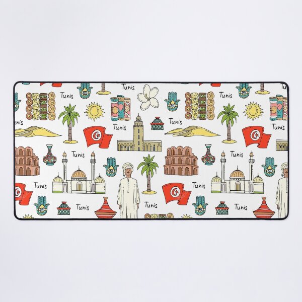 Item preview, Hand Drawn Colored Symbols Of Tunis Tunisia designed and sold by heidiza.