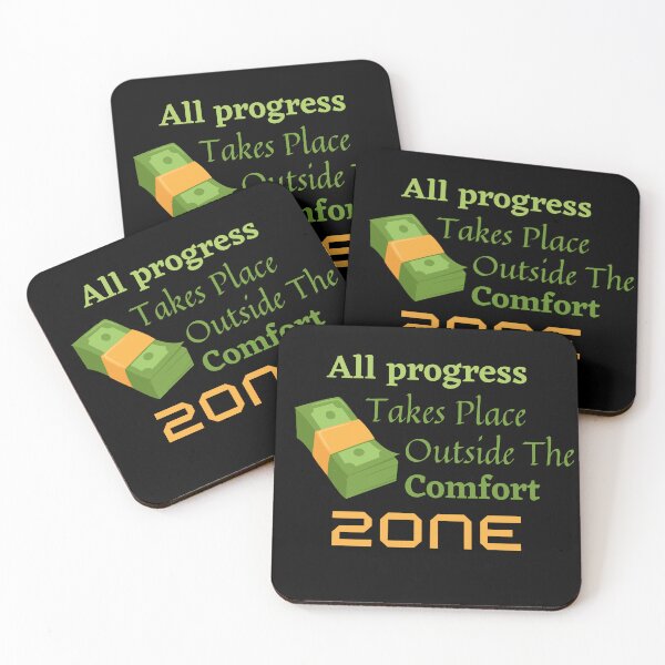 Item preview, ALL PROGRESS TAKES PLACE OUTSIDE THE COMFORT ZONE PERSONAL DEVELOPMENT GIFTS designed and sold by light-artist.