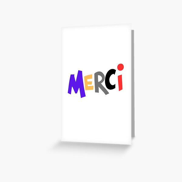 French Text Merci Beaucoup Means Thank You. White And Pink Tulip