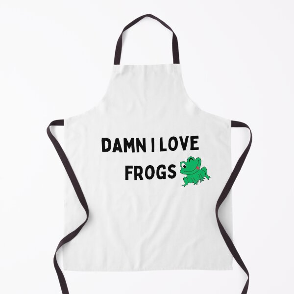 Item preview, damn i love frogs Funny sarcastic Quote black and white font-meme designed and sold by Mindlimes.