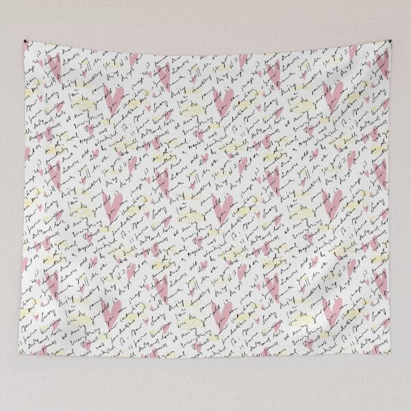 Item preview, Scribble pink heart hand written seamless pattern designed and sold by Yana Mustafina | Boho Soulful Designs.
