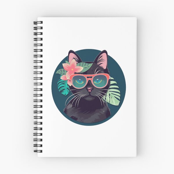 Item preview, Tropical black cat designed and sold by Len-adeu.