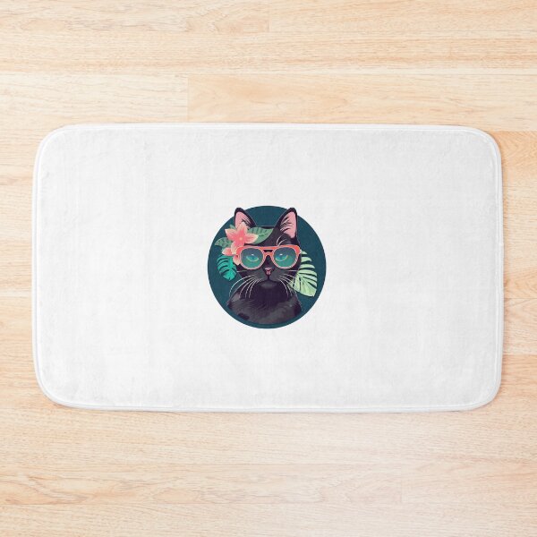 Item preview, Tropical black cat designed and sold by Len-adeu.