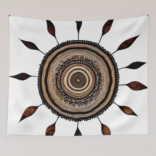 Item preview, Abstract boho sunflower designed and sold by ibelieveimages.