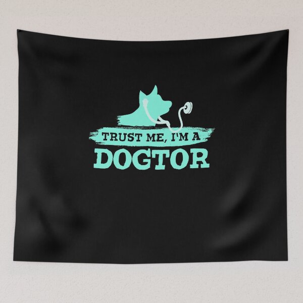 Item preview, Trust Me I'm a Dogtor (Teal) Doctor Veterinarian Physician Medical Student Gift designed and sold by GnarlyGatorTees.