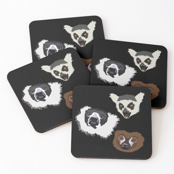 Item preview, Ring tailed lemur, black and white ruffed lemur, red bellied lemur designed and sold by DKBCreations.